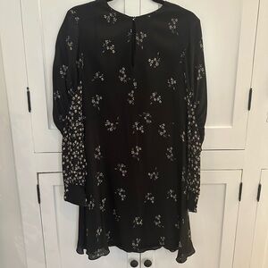 Tibi long sleeve mini dress
